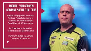 Michael "Mighty Mike" van Gerwen gewinnt Nacht 9 der Premier League 2022 / Dart News #2