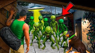 ФРАНКЛИННЫҢ ҮЙІНЕ ИНОПЛАНЕТЯНИНДАР ШАБУЫЛ ЖАСАДЫ  (GTA V)