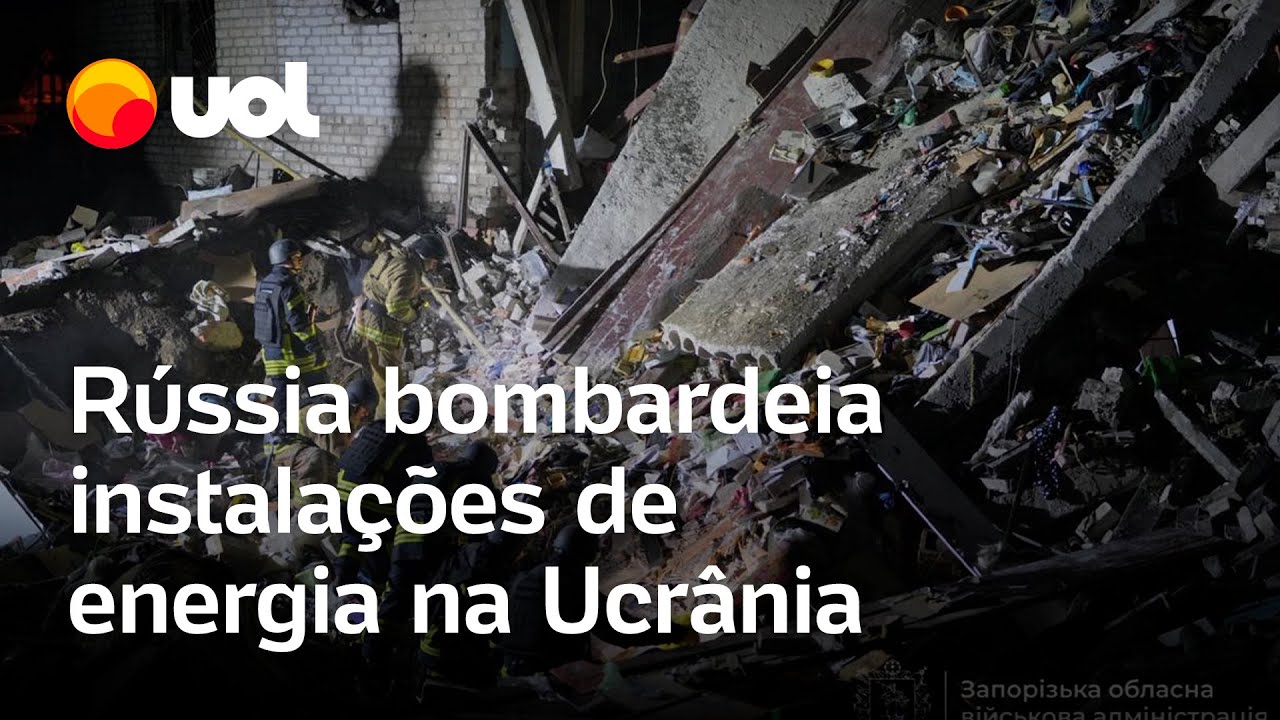 Rússia bombardeia instalações de energia na Ucrânia e país sofre apagões  TV Online Rússia bombardeia instalações de energia na Ucrânia e país sofre apagões
