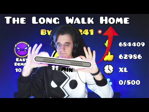 ЭТОТ ИЗИ ДЕМОН ДЛИТСЯ 11 МИНУТ... | Geometry Dash