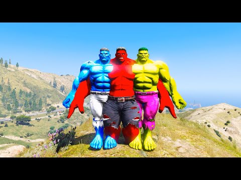 Hulk Brothers in Action Saving Little Hulks from Abomination's Forces! #gta5