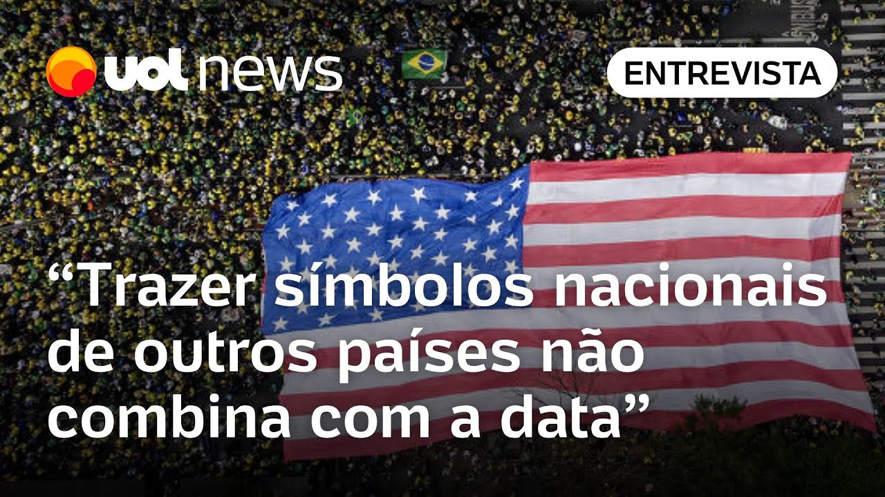 Bandeira dos EUA na Paulista símbolo de outro país não combina com 7 de setembro diz professor