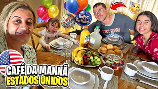 CAFÉ DA MANHÃ SURPRESA nos ESTADOS UNIDOS para o PAPAI! 🎉