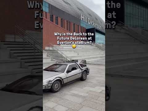 Back to the Future! DeLorean spotted at Everton's stadium 😮