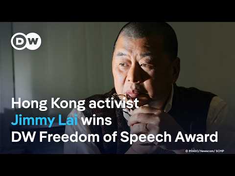 YouTube video thumbnail: Hong Kong Activist Jimmy Lai Wins DW Freedom of Speech Award