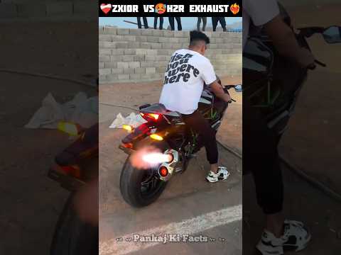 ?ZX10r VS?_H2r Exhaust❤️? power || #ytshorts #shortsfeed #viral #exhaust #shorts