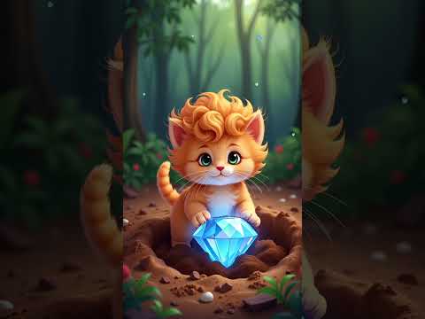 The Cat Digs The Ground And Finds a Big Diamond | #mrh_rasel #cat #Bigdiamond #shorts #animals