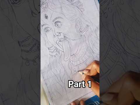 how to draw a kalimata drawing with colour pencil ✏️ I kali mata drawing |Priya_art_108 I