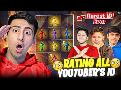Rating All Free Fire Youtubers Id😍😱Best Id In Free Fire😂[A_s Gaming] - Free Fire Max