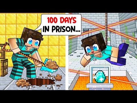 I Survived 100 Days  in Minecraft Prision | IMPOSSIBLE Challenge