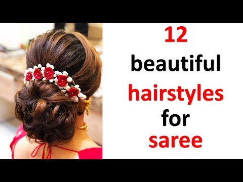 12 gorgeous juda hairstyle with saree