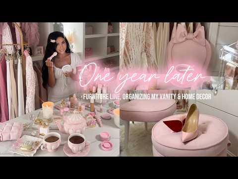 I Finally Get to Share This… 🥹🎀 | Furniture Line, Organizing My Vanity & Home Decor Haul
