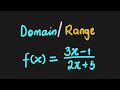 Finding Domain and Range of Rational Functions