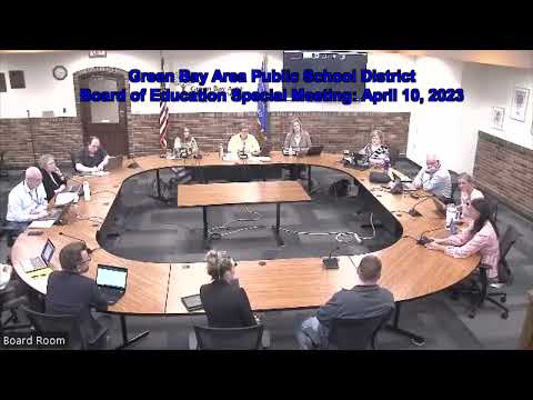 GBAPSD Board of Education Special Meeting and Work Session: April 10, 2023