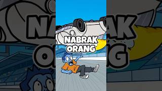 nabrak orang ??