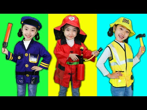 직업체험 직업놀이 경찰 소방관 도구를 찾아줘요! 키즈 퍼즐 게임 Wrong Profession Puzzle - 슈슈토이 Shushu ToysReview