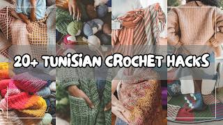 You've Been Doing It The Hard Way 🙈🧶 20+ Tunisian Crochet Hacks + Fixes