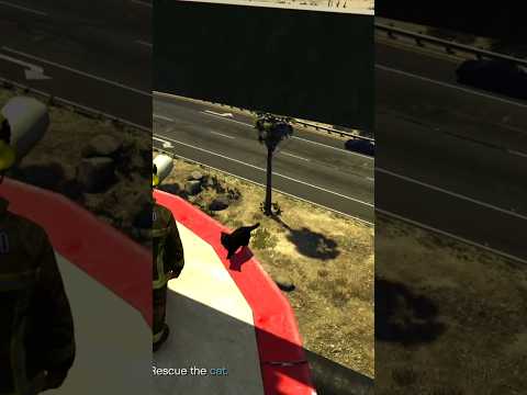 All I wanted to do was help #cat #firefighter #gtav #gaming #gta