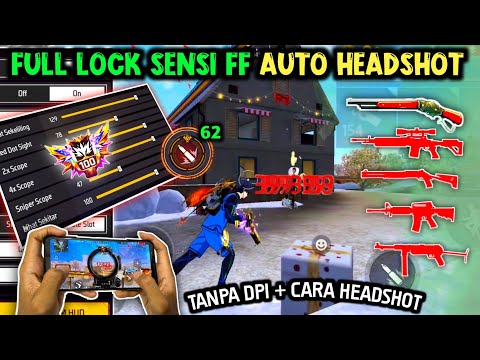 100% AUTO HEADSHOT TANPA DPI ⚙️📲 CARA SETTING SENSITIVITAS FF AUTO HEADSHOT & SETTING KONTROL + DPI