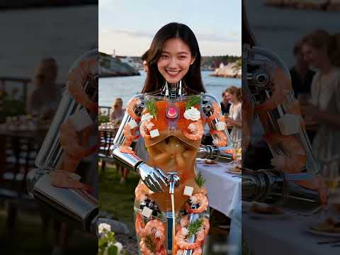 Skagenröra Sauce Dispenser Robot, in Service #futuristic #robot #technology #humanoid #AI