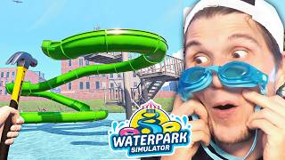 Ich baue meine ERSTE 3 STERNE RUTSCHE | Wasserpark Simulator