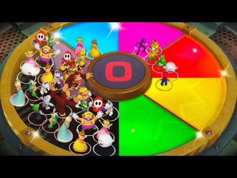 Super Mario Party Minigames - Mario Vs Bowser Vs Peach Vs Daisy (Master Difficulty)