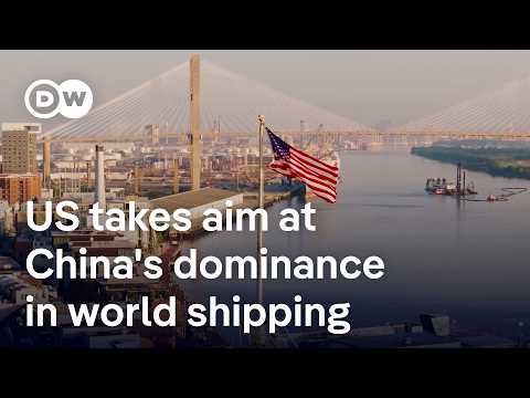 YouTube video thumbnail: Trump Imposes new Docking Fees on Chinese Ships, China Retaliates 