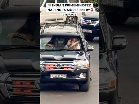 INDIANPRIMEMINISTER NARENDRA MODI’S ENTRY IN HIS ARMOUR LANDCRUISER WITH SPECIAL SPGSECURITY #SHORTS