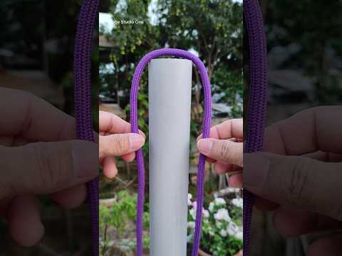 This knot is very easy to tie but very difficult to untie once tied!!