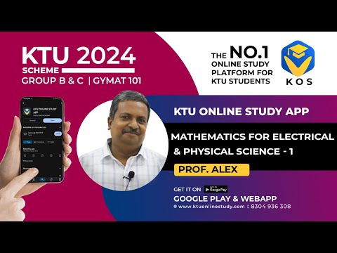 KTU S1 MATHS 2024 SCHEME | GROUP B & C | MODULE 1 - PART 1 | BTECH | KTU ONLINE STUDY APP | KOS APP