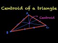 Centroid and Medians in Triangles