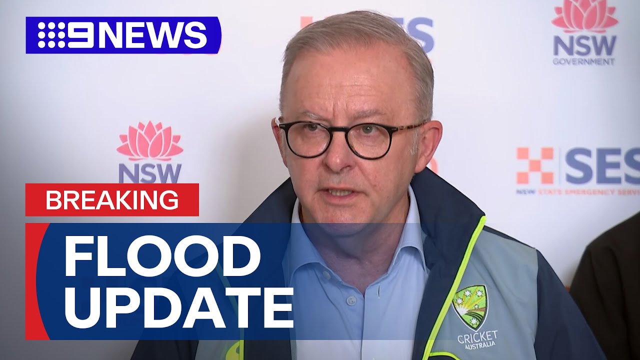 IN FULL: Prime Minister and NSW Premier provide update on NSW flooding | 9 News Australia