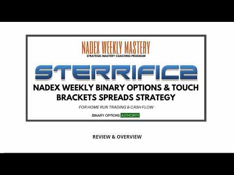 STERRIFIC2  NADEX Weekly Binary Options   Touch Brackets Spreads Strategy Review