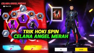 TRIK HOKI SPIN CELANA ANGEL MERAH TERBARU FF !! Modal Tiket Doang !!