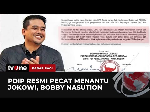 Tidak Lagi Memenuhi Syarat Sebagai Anggota Pdip Pecat Bobby Nasution