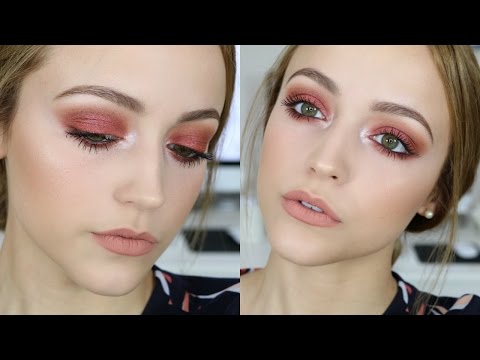 Red Glittery Eyes | Makeup Tutorial