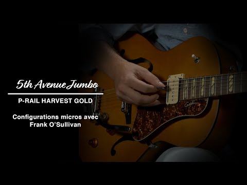 La Godin 5th Avenue Jumbo P-Rail Harvest Gold - Configurations micros par Frank O'Sullivan