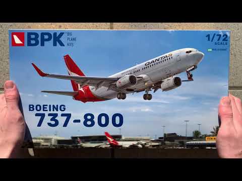 BPK Boeing 737-800 1/72 unboxing
