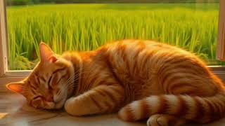 เหมียวฟินฟินกับเสียงดนตรี 🐱🎶💤  Happy Sleeping Cat 🐾😴”