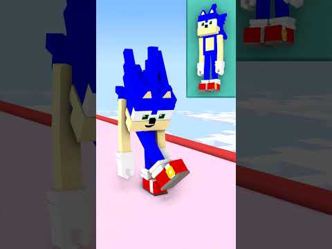 Sonic in BUILD A QUEEN RUN Challenge - Funny Level 3 #shorts