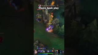 Maple 6pek play 退伍後的楓棠 這波操作不如羅傑 #lol #maple