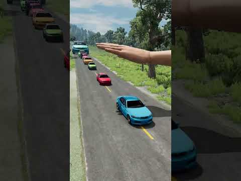 Small To Giant Colorfull Cars VS Massiv Slap #9