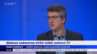 AAU Director of Research Radek Soběhart on ČT24: O volbě členů Rady České televize