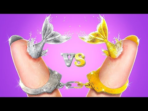 GOLD Meerjungfrau vs SILBERNE Meerjungfrau Im Knast! Extremes MakeOver Für Eine Meerjungfrau!