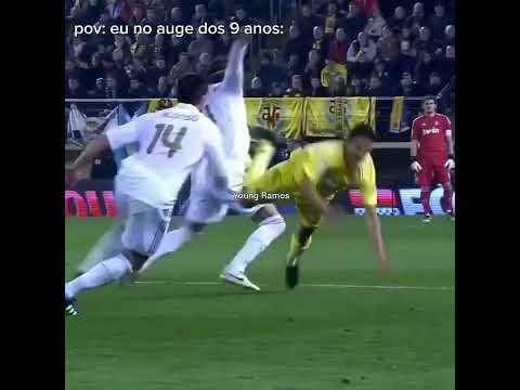 <strong>eu</strong> <strong>no</strong> auge dos 9 anos ☠️🥀 #camisa4 #sergioramos #realmadrid #espanha #fyp #viral #zagueiro #shorts