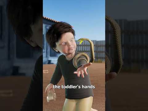 যে ছোট্ট শিশুটি একটি কোবরাকে কামড়েছিল 😱 #shorts  #Cobra