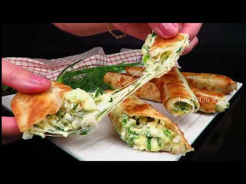 🌯 Эти трубочки просят приготовить снова уже после первого укуса Самая простая закуска из лаваша