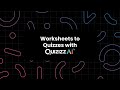 Converting Worksheets to Digital Quizzes