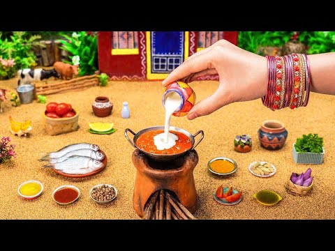 Miniature Fish Masala Recipe | How To Make Delicious Spicy Fish Tikka Masala Curry | Tiny Cooking