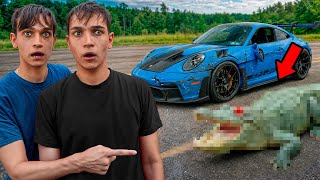 Our Porsche GT3 RS was ATTACKED By a Wild Animal!
